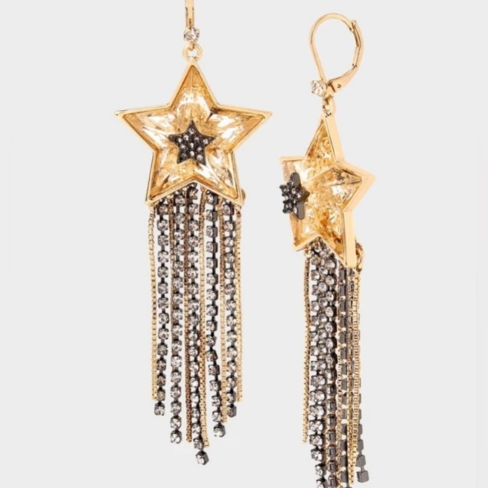NWT Betsey Johnson Celestial Star Earrings!